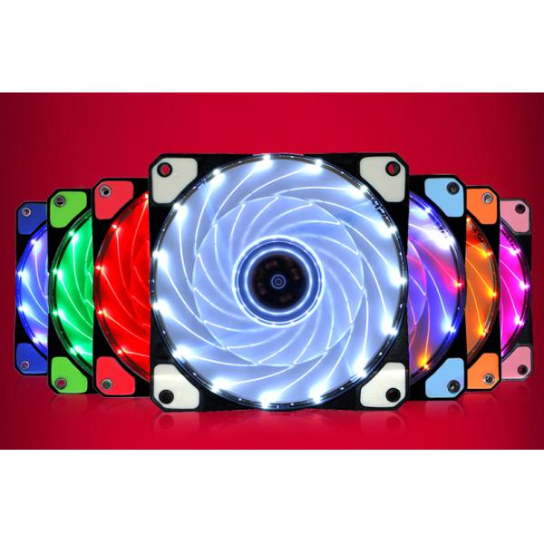 NEW case fan 12v 120*120*25mm with 15 LED