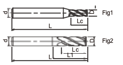 TiN Coated Square End Drill Bit 4 Flutes For High Precision Milling