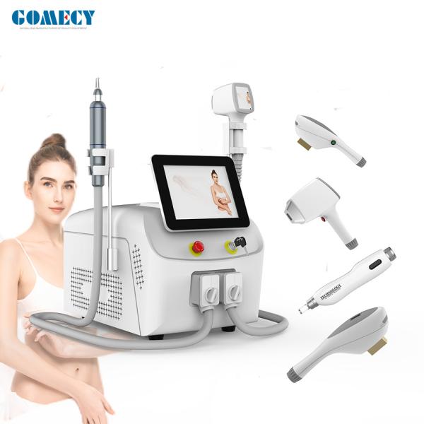 4 In1 808NM Hair Removal Diode Laser Tattoo Removal Q Switched Nd Yag Laser IPL 755 808 1064nm Machine