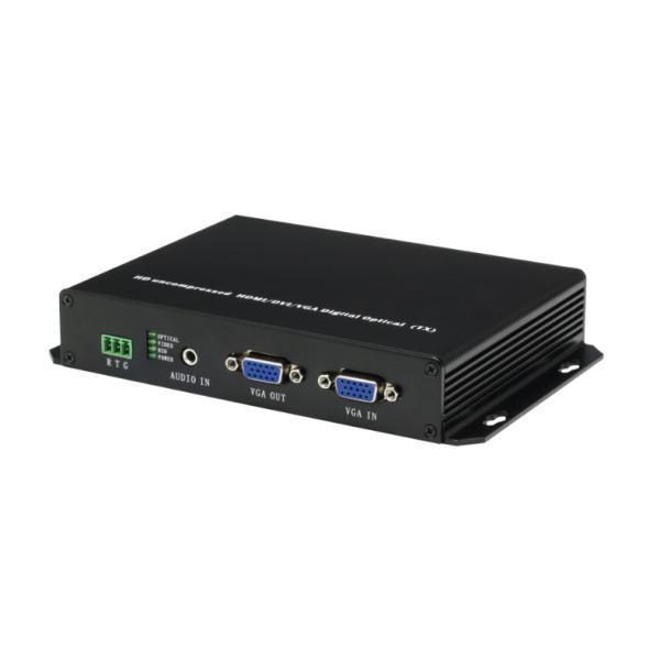VGA To Fiber Converter , SMF / MMF fiber video converter VGA Audio Video To Optical Fiber Converter
