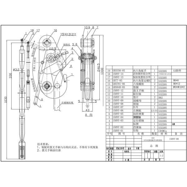 15KN gancho de liberación manual para botes de rescate balsa salvavidas con mecanismo de liberación de carga