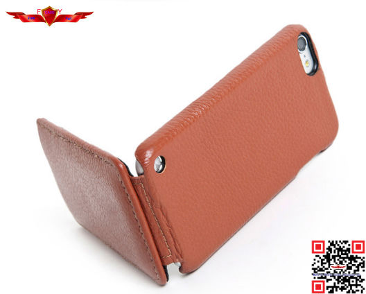 100% Perfect Fit Genuine Leather Flip Cover Case For Ipod Touch 5 High Quality Durable