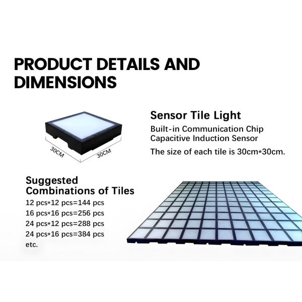 LED танцевальный пол плитка стена и пол прыжки сетки интерактивная игра
