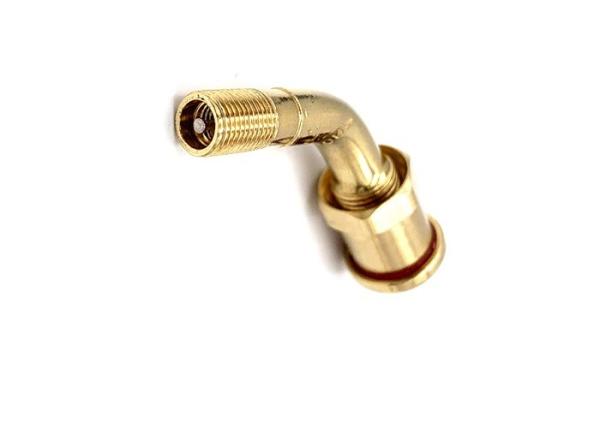 High Pressure Metal Valve Stems , Brass Stem Tire Valves V3.22.1 9.7mm Rim Hole Metal Cap