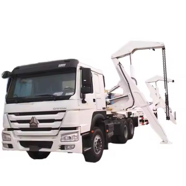 CIMC Contenedores de acero de alta resistencia de 3 ejes, elevadores laterales, remolques de cargadores