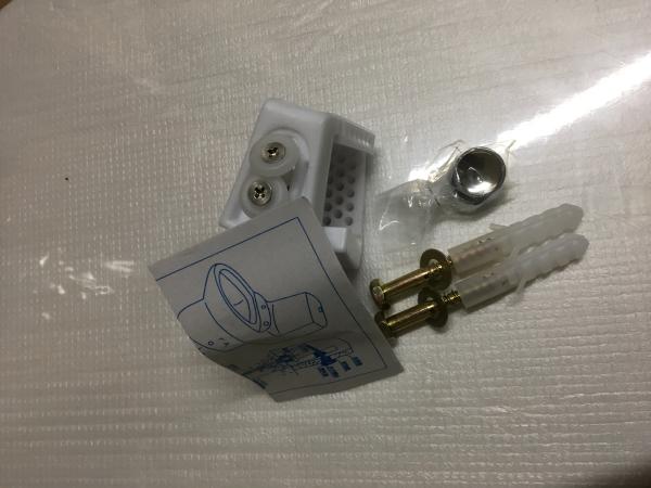 Galvanized Toilet Mounting Hardware Nylon Seven - Word Block Foot Screws