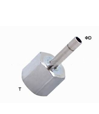 4mm - 16mm Brass One Touch Push-in Fitting Slot Type , Pneumatic Tube Fittings