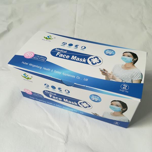 Surgical Disposable 3 Ply Earloop Face Mask FDA Approval Non Woven Liquid Proof