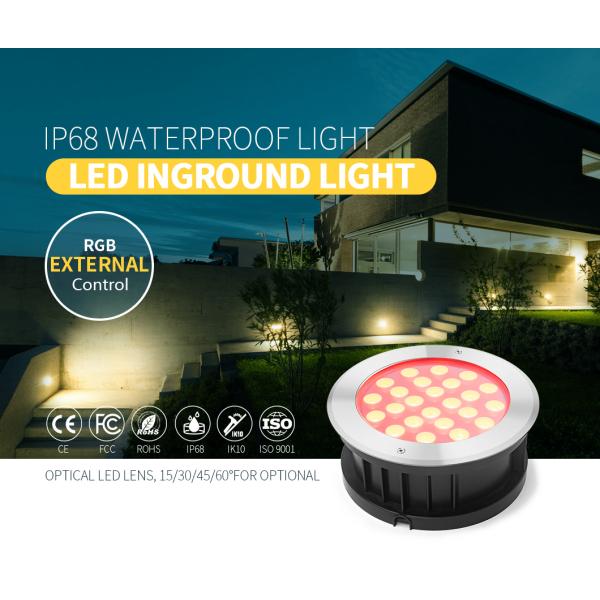 управление 18W Ourdoor RGB внешнее привело земные света, водоустойчивый DC 24V низшего напряжения IP68 смололо свет
