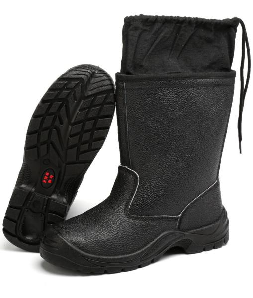 Kevlar Midsole Safety Shoes Cowhide Genuine Leather Work Boots with Steel Toe