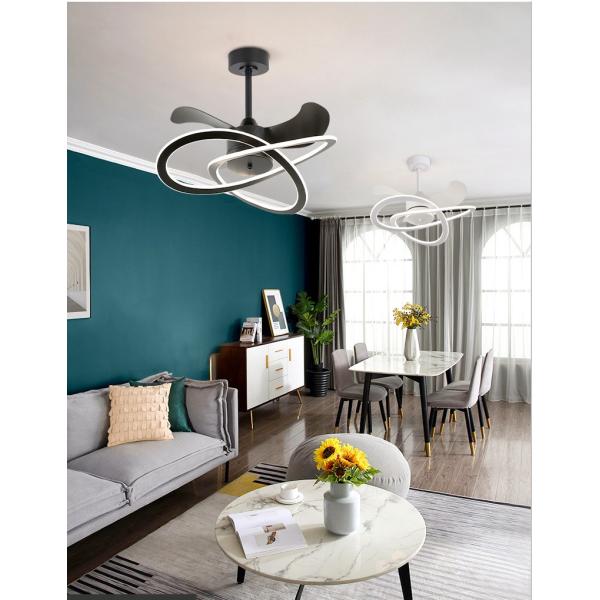 Современные простые регулируемые молчаливые света потолочного вентилятора живущей комнаты столовой светов вентилятора