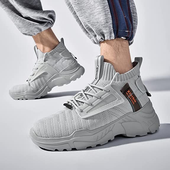 Shockproof Xidiso Mens Running Casual Sports Shoes Rubber Sole MD Sole