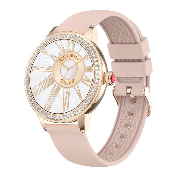 Eraysun China TK26 Lady Smart Watch With Round 1.26inch Fashion Cheap Waterproof 2025 IP67 Waterproof Female XOFIT Smartwatch