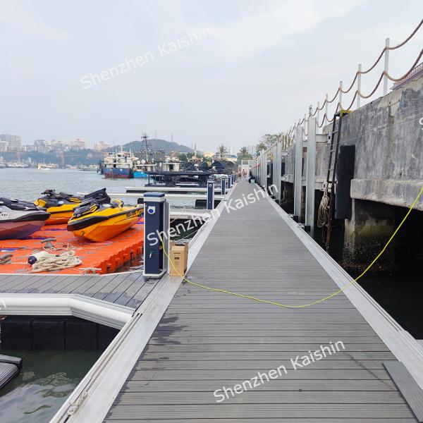 Doca do porto de Marine Floating Dock Waterproof Decking da liga de alumínio de Kaishin