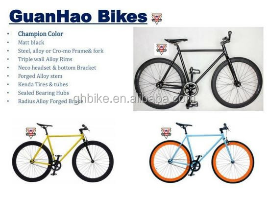 43mm Alloy Rim 700C Fixed Gear Cycle with Electroplate Finish and Chrome Steel Frame