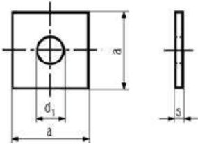 Металл ДИН 436 штемпелюя размеры М8 шайб квадрата нержавеющей стали частей плоские - М55