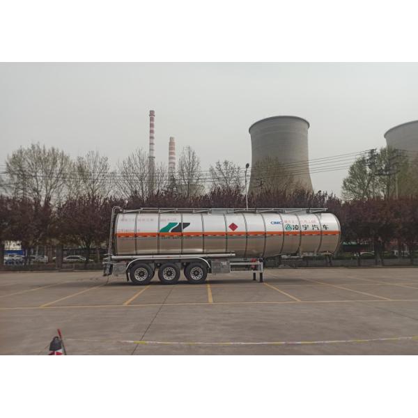 CIMC LINYU 46000L Aluminum Alloy Fuel Tanker Trailer Truck with Wheelbase 6150 1310 1310