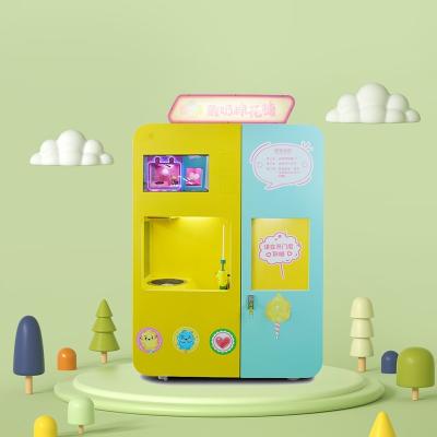 Estábulo feito sob encomenda do pagamento com cartão de crédito da máquina de venda automática do algodão doce consecutivamente