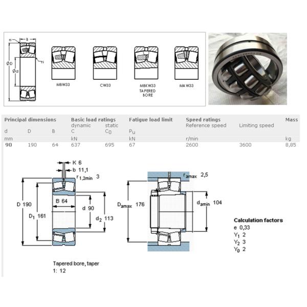 22318 excavatrice Bearing de rouleau de cc W33