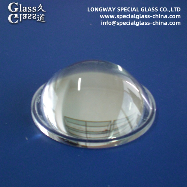 Vidrio de borosilicato óptico Led Lente linterna de vidrio Lente anti arañazos