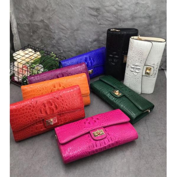 Exotic Alligator Skin Female Small Clutch Purse Authentic Real Crocodile Leather Women Flap Bag Lady Cross Shoulder Bag