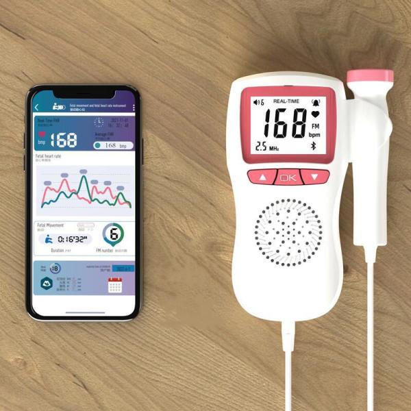 Detector fetal médico del latido del corazón del ultrasonido 50~240bpm con Bluetooth