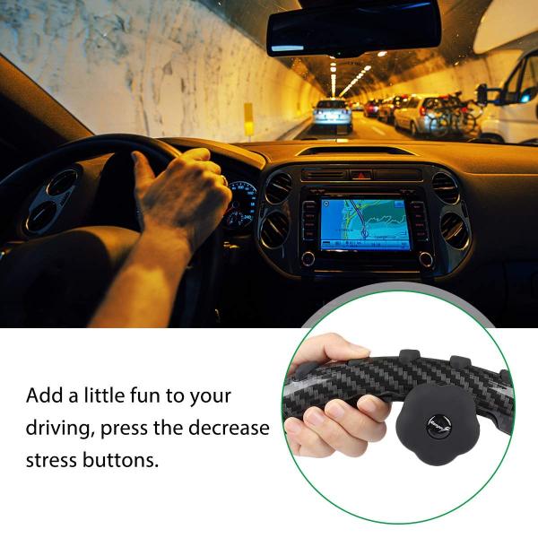 Durable Skidproof Automotive Steering Wheel Covers , Soft Padding Fitting Steering Wheel Cover