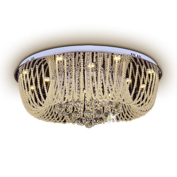 Round Crystal ceiling mount light fixture For indoor home Lighting Fixtures (WH-CA-11)