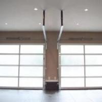 Standard Overhead Aluminum Sectional Door Finger Safe Panel  Smoothly With Motor