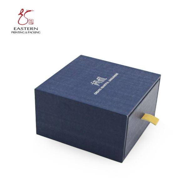 CMYK colorent la boîte de luxe de Logo Printing Kraft Paper Drawer pour la