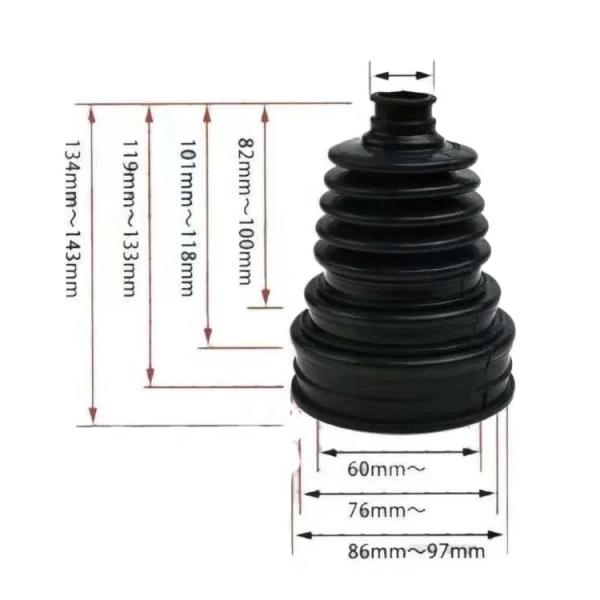 Rubber Accessories Automotive Suspension Rubber Parts Customized Size Rubber Sleeve