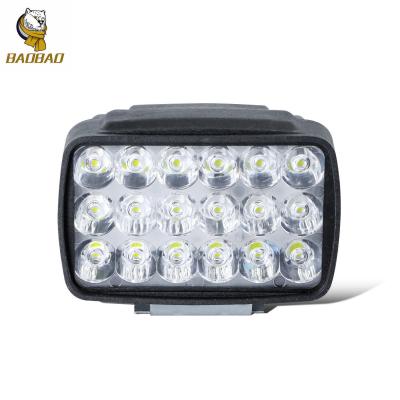 3500LM 18 feixes 4 polegadas luz LED auxiliar branca para motocicleta
