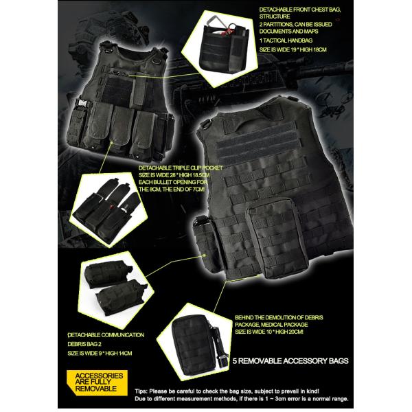 Outdoor Army Military Bulletproof Vest Tactical Vest Outdoor Vest for Field Play