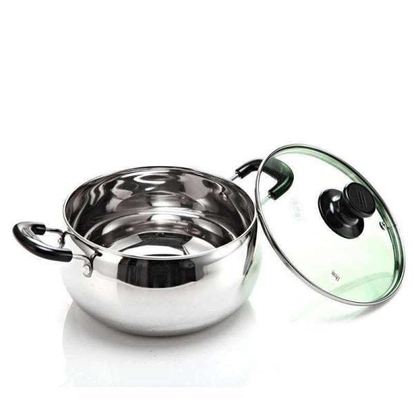 Mirror Finished Stainless Steel Cooking Pans , High Polishing ss Cooking Pots