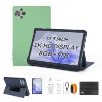 C Idea Nouvelle tablette PC Android 14 de 10,5 pouces avec écran tactile 2K et SIM CM10500 Plus vert