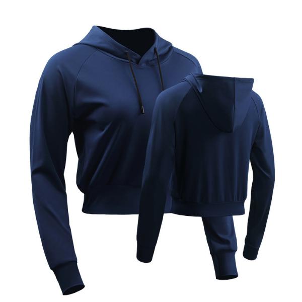 Oem Factory Manufacturer Custom Logo Zipper Crop Top with High Waist Breathable  Yoga  Athletic Jacket