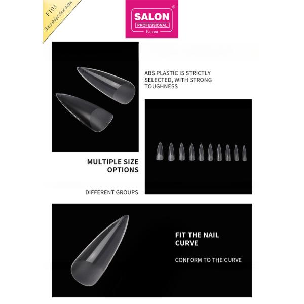 Matte Clear Almond Nails Extra Long Stiletto False Nails Sharp Shape Acrylic Fake Nail Tips for Nail Art