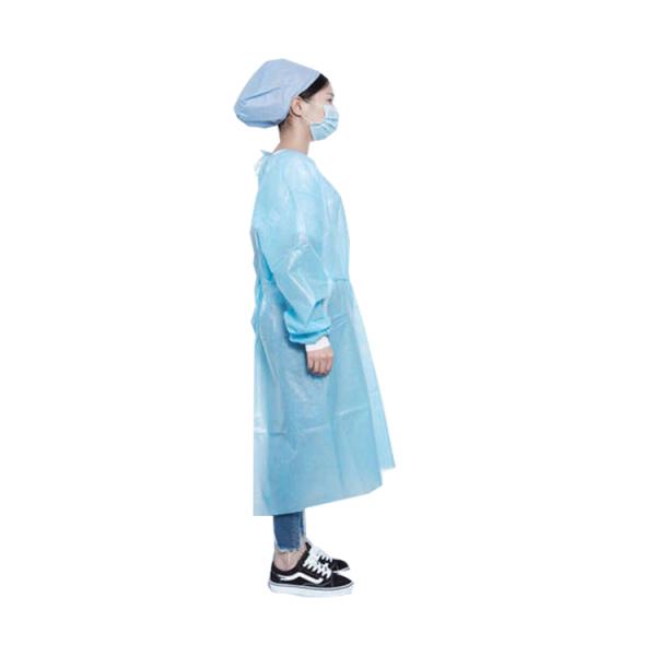 120*140CM SMS Surgical Isolation Gowns with Elastic or kniited Cuff PPE Products