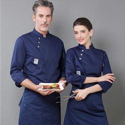 Kitchen White Chef Uniform Tops Unisex Design Washable  Poly / Cotton