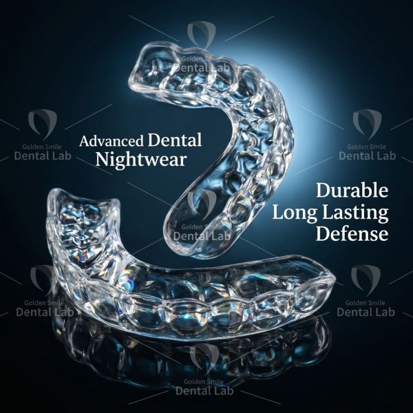 CAD / CAM Design Chinese Dental Lab Transparent Night Guard Customized