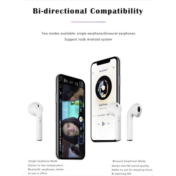 Шлемофон 2500mAh Bluetooth портативной машинки 5,0 TWS Airpods беспроводной Earbuds для смартфона