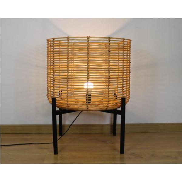 4 Legs Wicker Rattan Floor Lamps For Living Room Atmosphere