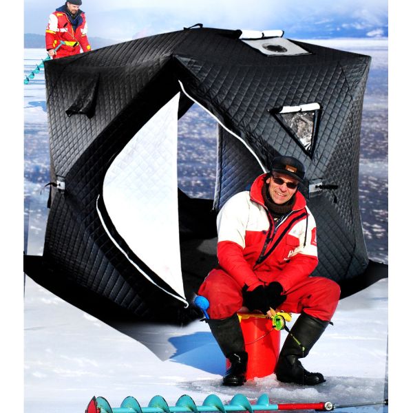 High Quality Pop-Up Camp Sauna Tent Portable Folding Insulated Winter Fishing Tent for Hiking and Camping Extra Large Size