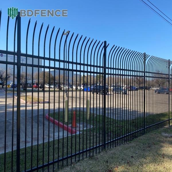 Galfan Ventilated Tubular Steel Fence Panels Airflow Optimized