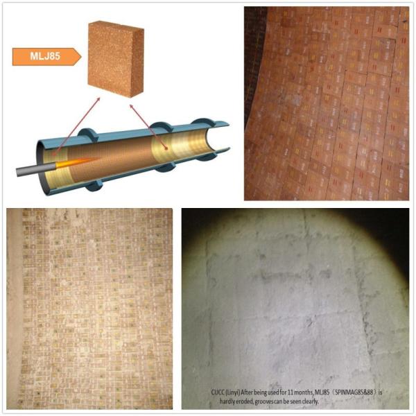 70-90% MgO Content Magnesia Alumina Spinel Brick for Cement Kiln Lining Material