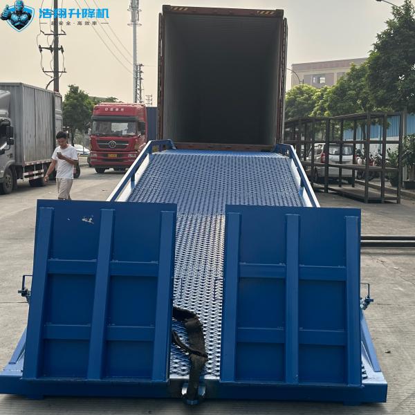 2.2m Width 10ton Hydraulic Mobile Container Truck Loading Unloading Yard Ramp