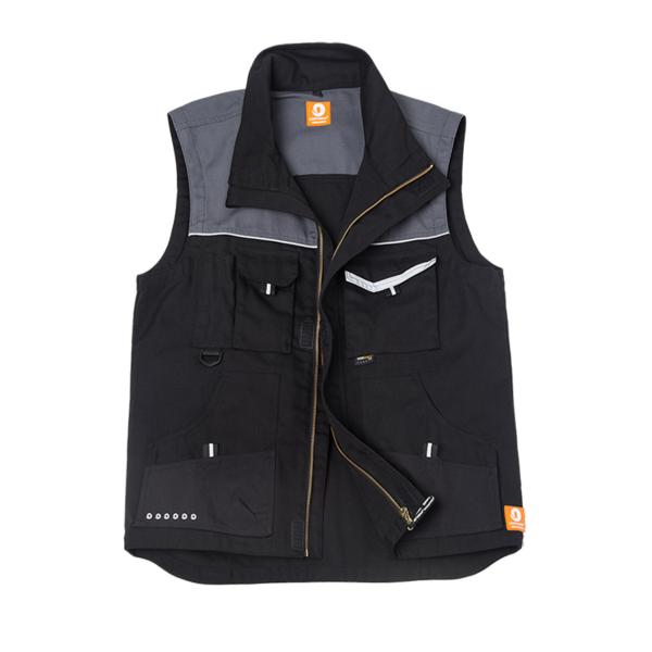 gilet classique du coton 320gsm avec 2 grandes poches latérales