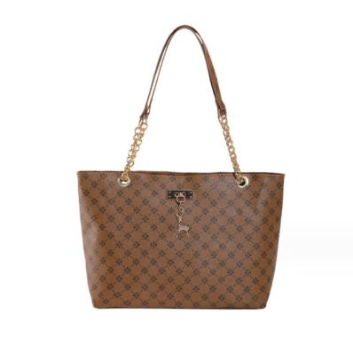 Printed Chain Women Fashion Handbag Women Retro Commuter Shoulder Bag