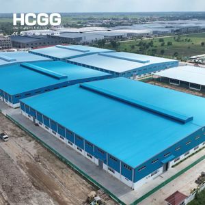 Industrial Q355B Q235B Steel Pre Engineered Buildings Lightweight Metal Frame Structure