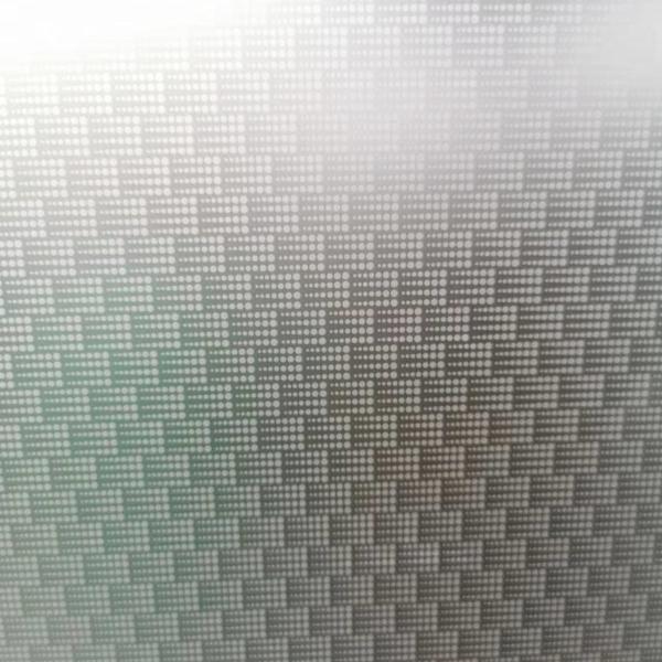 Privacy Mirror Acid Etched Glass Panels 2140x3300mm